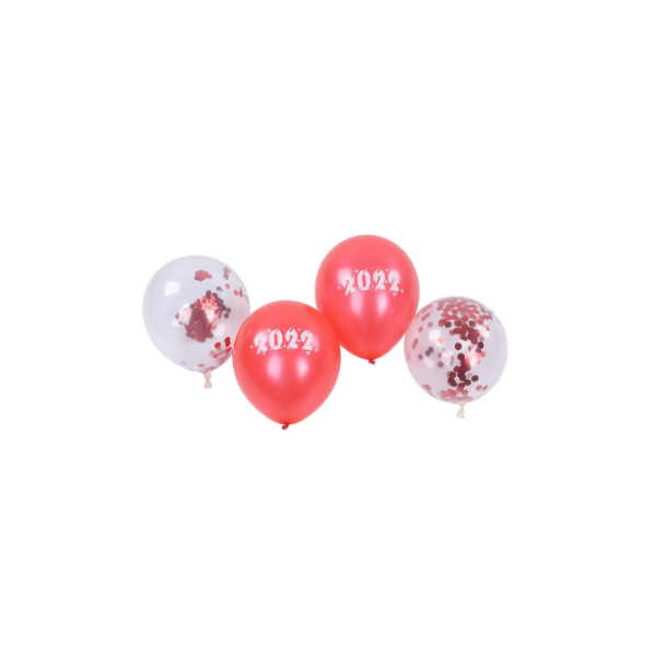 Globos Llenos Cumpleaños Rojo y Blanco, 50 g Fiestas Confeti de Mesa RUIYWEN 4000 Piezas Confeti de Papel Corazón 2,5 cm para Decoración de Bodas 