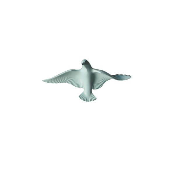 Wakauto 2 Piezas de Cerámica Blanca Pájaros Gorriones Estatuilla 3D Pájaro Arte de La Pared Colgante Pájaro Adorno Animal Escultura de Pared Decoración Montada en La Pared para Jardín 