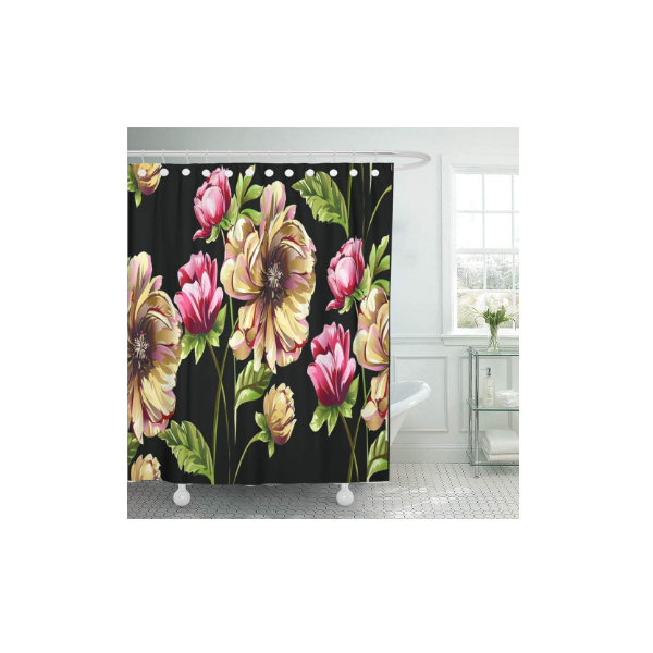 Toallas ESSENZA Toalla Fleur Flores Peonías Tulipanes Algodón Rosa 60x110  cm 