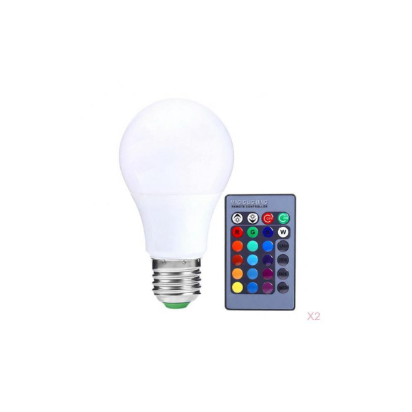 Edison Regulable Cambio de Color con 120 Colores 4 Unidades Jayool 10W E27 RGBW LED Bombillas Colores Bombilla con Control Remoto Luz Blanco & Equivalente de 60 vatios Memoria & 3-Camino 
