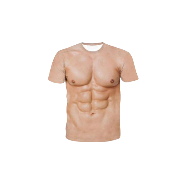 Berimaterry Serie 3D Camisetas para Hombres y Mujeres Cuello Redondo Manga Corta Unisex Impreso Casual Tops Sunburned T-Shirt Gracioso Musculosos Divertidos Impresos gimnasios elásticos 