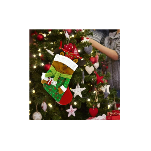 Colgante de árbol de Navidad diseño familiar personalizado regalo de invierno de vacaciones de ciervo ideal como regalo para el hogar nombre de ensaladas artículos decorativos 2 paquetes 
