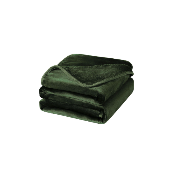 Delgeo Manta Manta para Cama 90 de 100% Microfibra Extra Suave Bedsure Manta Reversible de Franela/Sherpa 150x200cm Manta de Felpa Turquesa Verde 