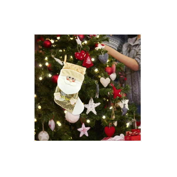 23cm/47.5cm Medias de Navidad Bolsa de Regalo 23cm/9.05inch para el árbol de Navidad Chimenea Decoración Exnemel Calcetín de Decoración Navideña Chimenea Colgante Medias para Llenar y Colgar 