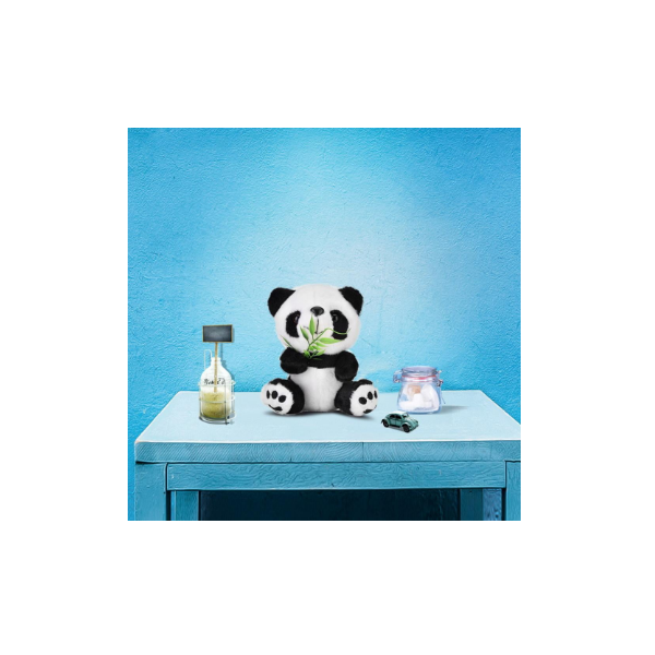 Marrón Blue Panda Animal de peluche perezoso Juguetes suaves 1 cuenta 35,6 cm 