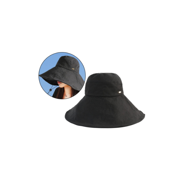Harssidandar Sombrero de Sol para Mujer Sombrero de Playa Plegable Protección Solar Sombrero de Paja SL511 