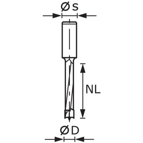 Dübelbohrer HW S8 D8/30 Z