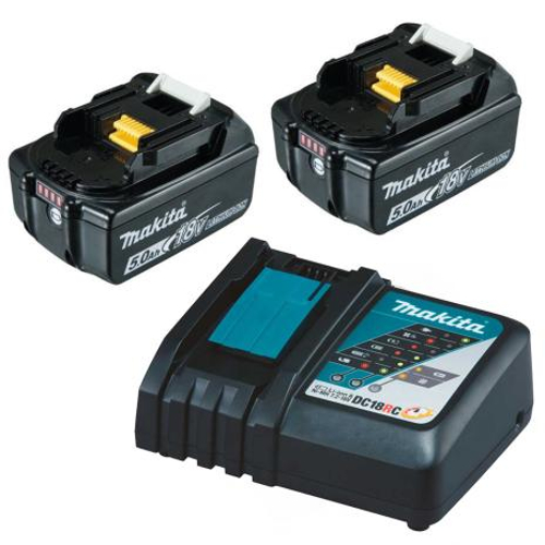Akku BL1850B 2x 18 V / 5,0 + Ladegerät DC18RC