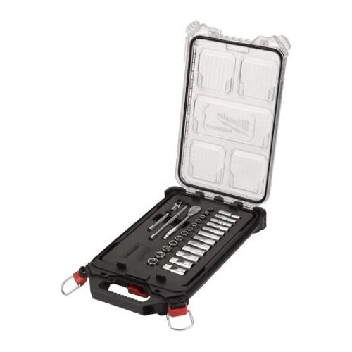 Ratschen- und Steckschlüssel Sets 1/4" Metrisch 28-teilig im PACKOUT