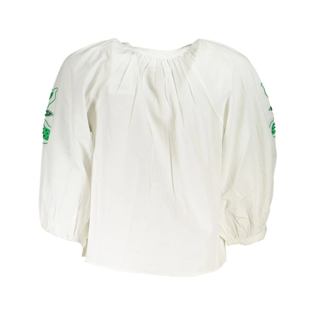 Desigual Donna Bianco Camicia Da Kisty - Immagine 4