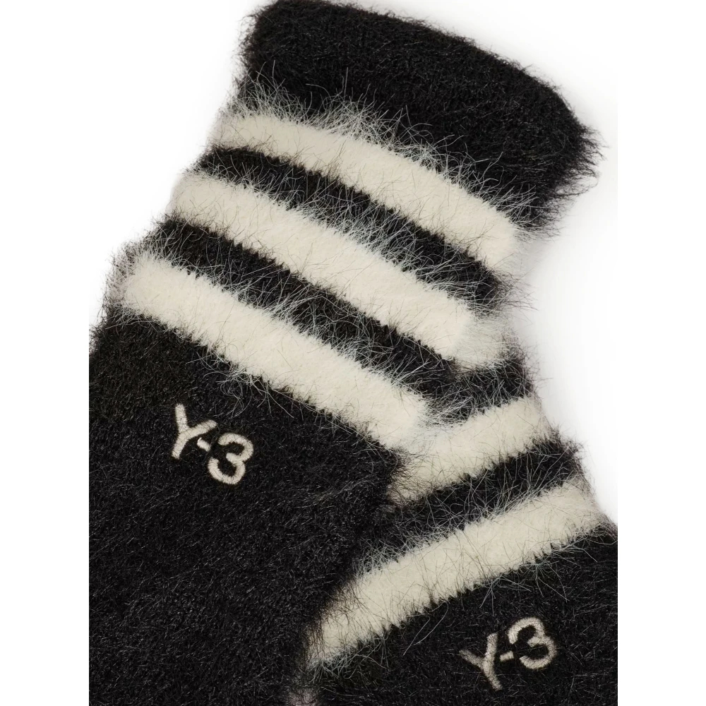 Y-3 3-Stripes Gloves - Woman Gloves Black M - Immagine 3