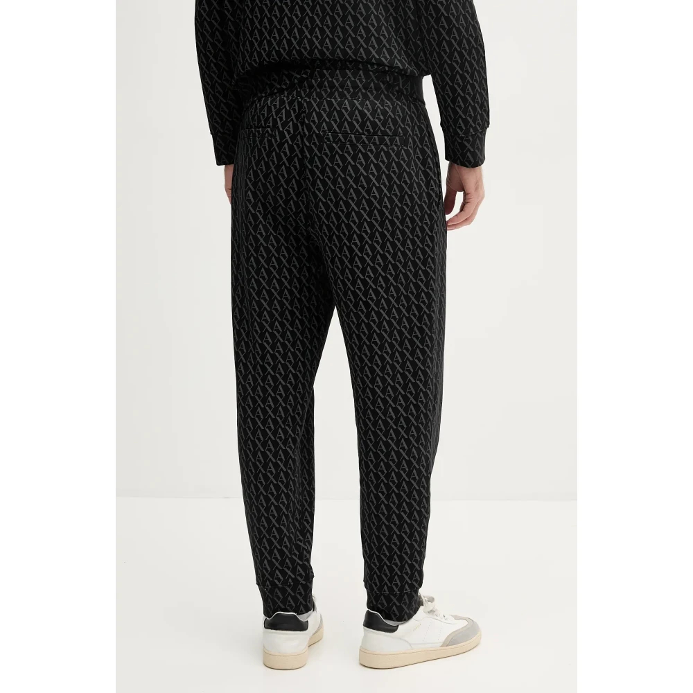Armani Exchange Pantaloni Jogger In Cotone Con Stampa All-Over Essential - Immagine 2
