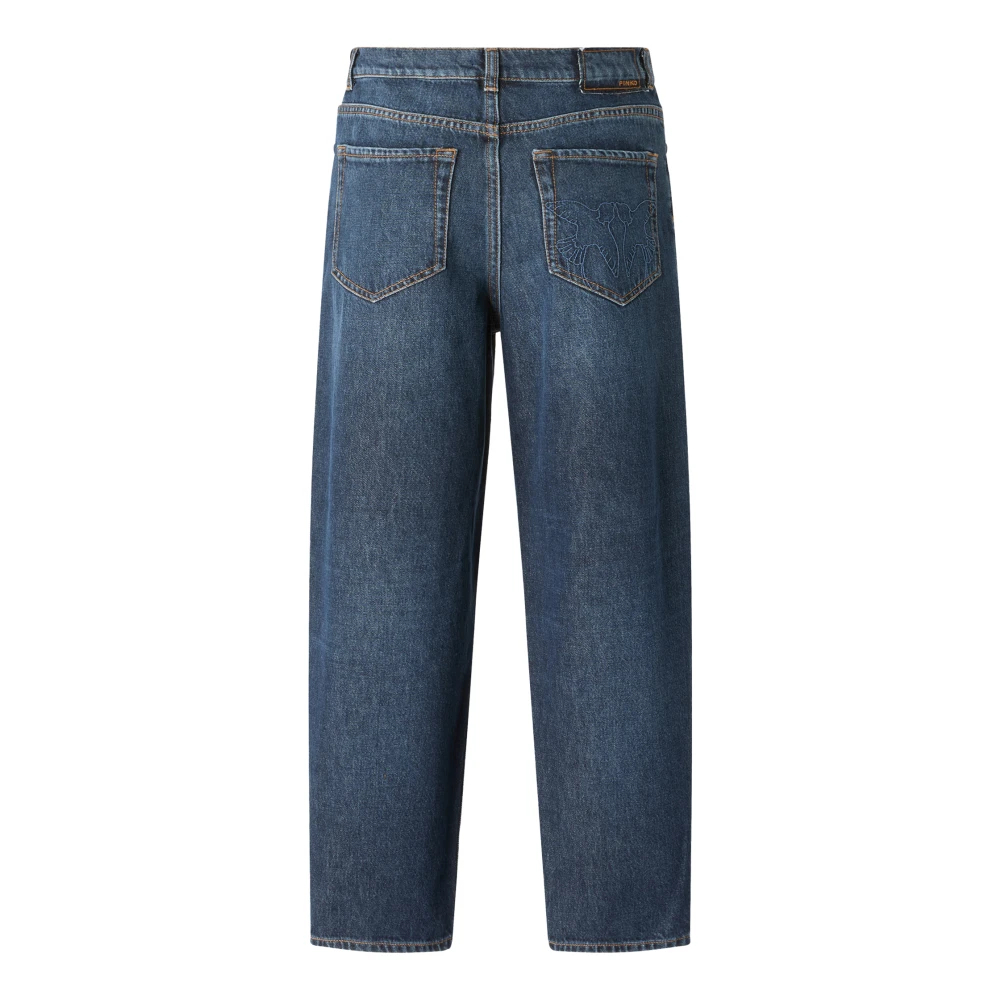 Pinko Donna Blu Jeans Estelle In Denim - Immagine 5