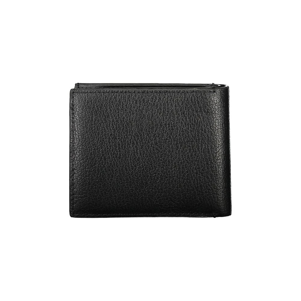 Calvin Klein Uomo Nero Elegante Portafoglio Rfid In Pelle Nera - Immagine 4