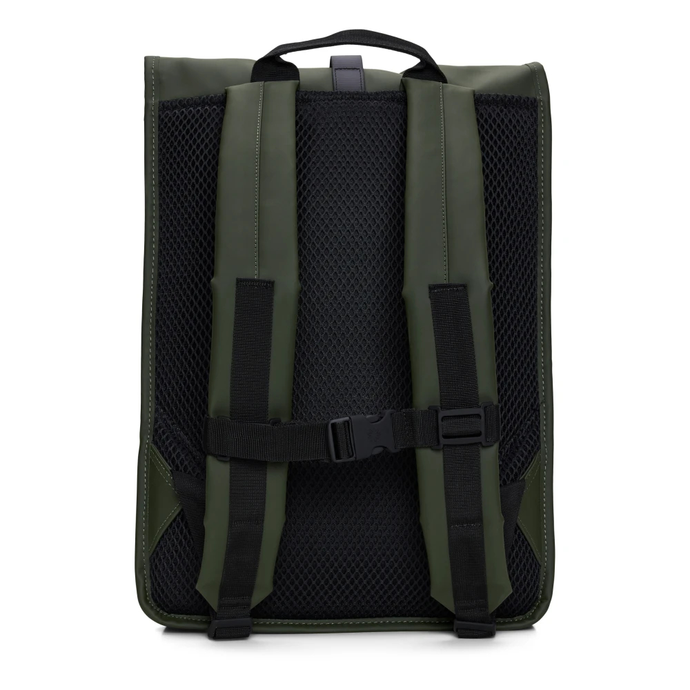 Rains Uomo Verde - Roll Top Backpack - Bags - One Size - Immagine 5
