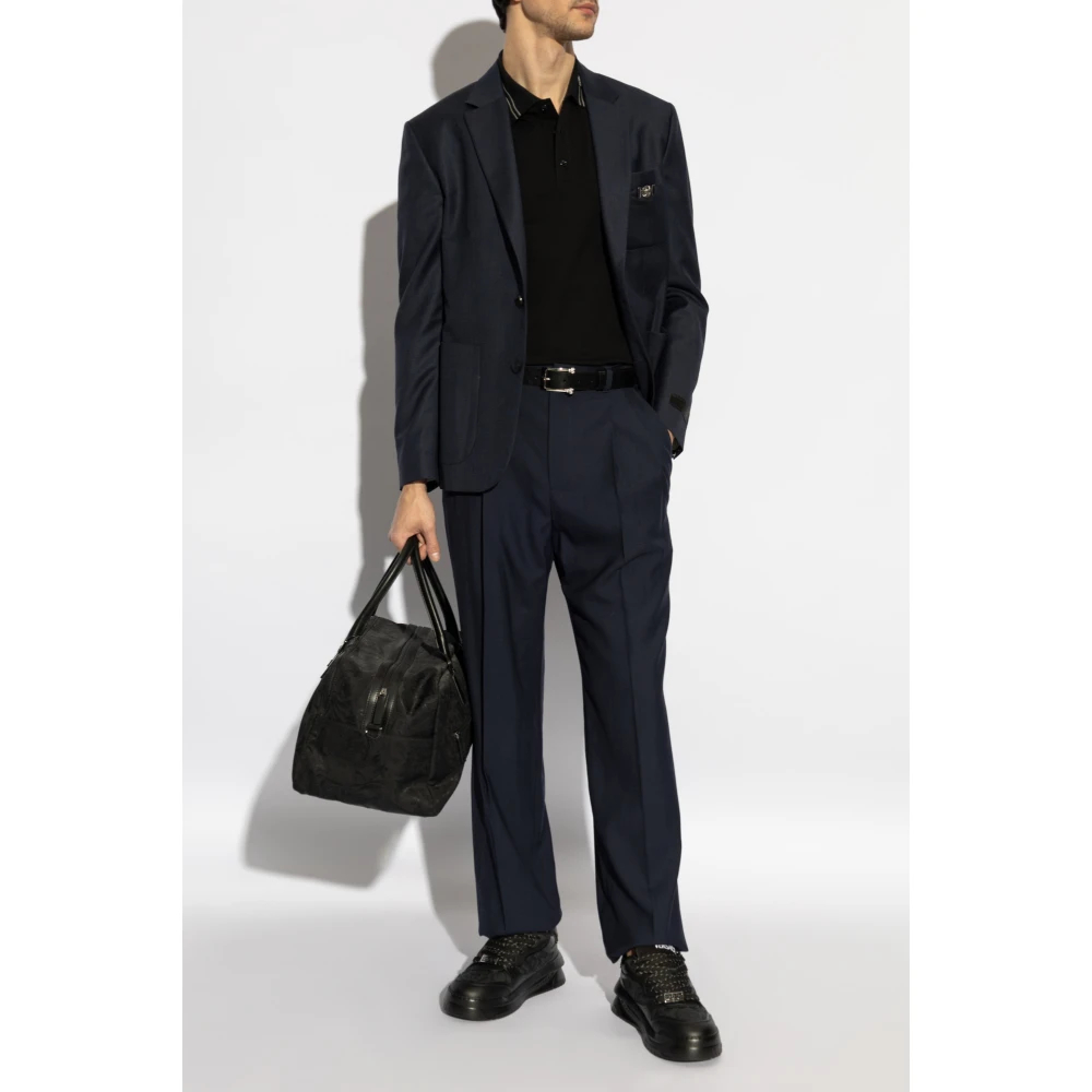 Versace Uomo Blu - Blazer Di Lana - Jackets - S - Immagine 2