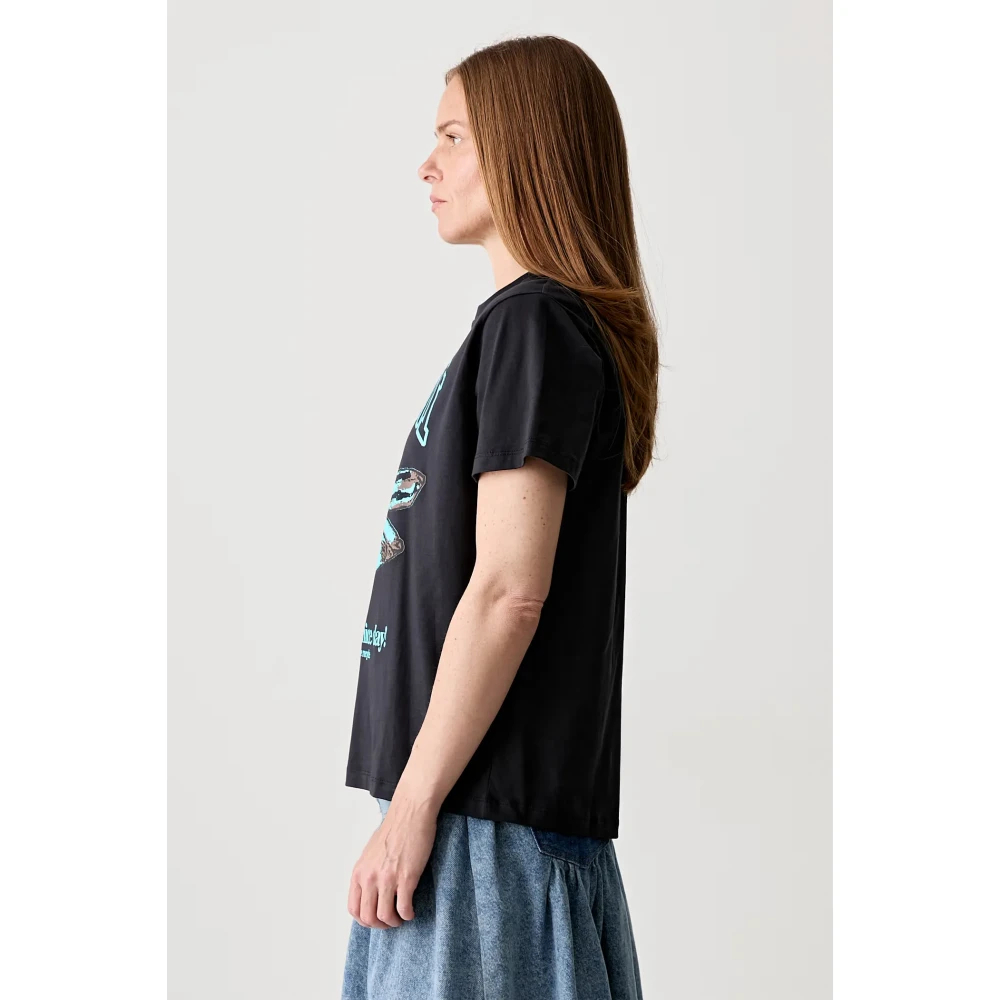 Ganni Donna Blu Top, L, New, - Immagine 3