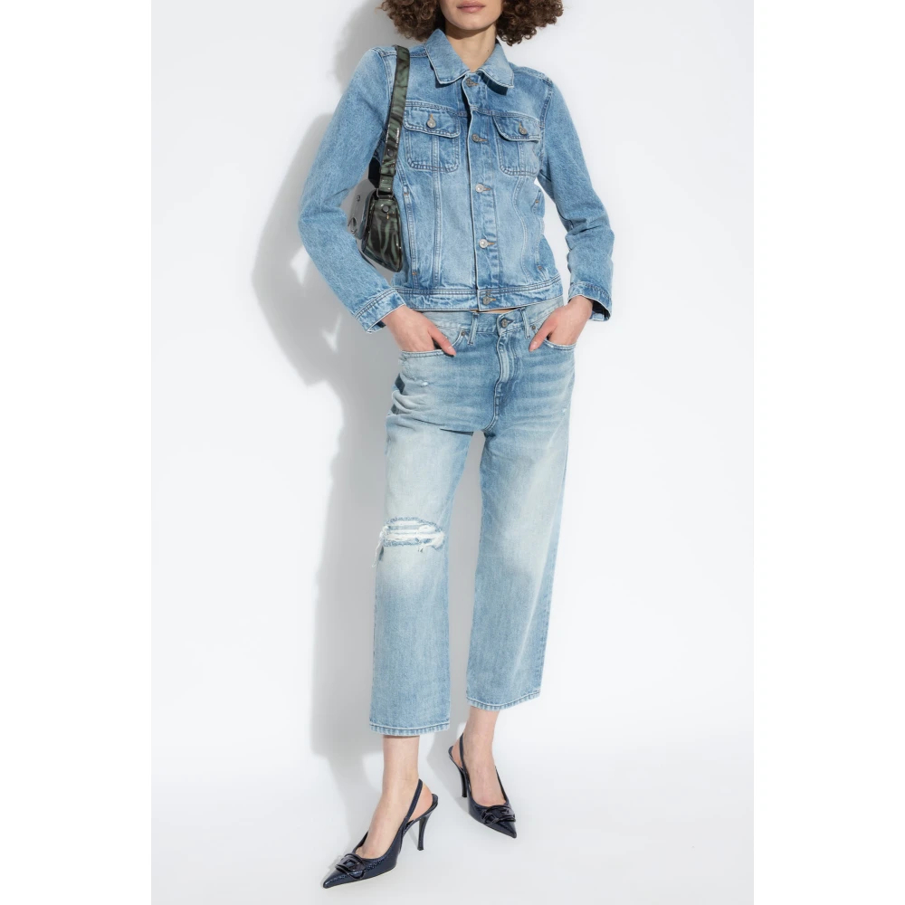 Diesel Azzurro Giubbotto Denim - Immagine 2