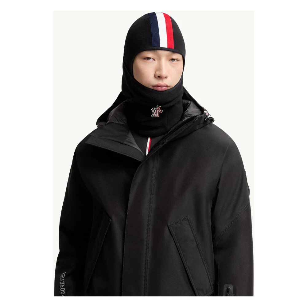Moncler Grenoble Uomo Nero - Embroidered Logo Balaclava, Size: One Size - Immagine 4