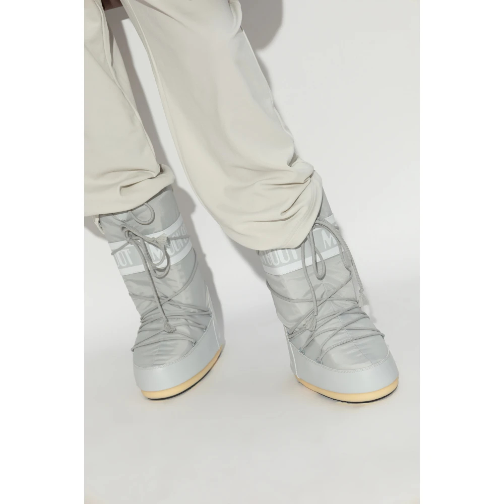 MOON BOOT - Stivali Icon Nylon grigio ghiacciaio - Donna - Taglia 39/41 - Immagine 10