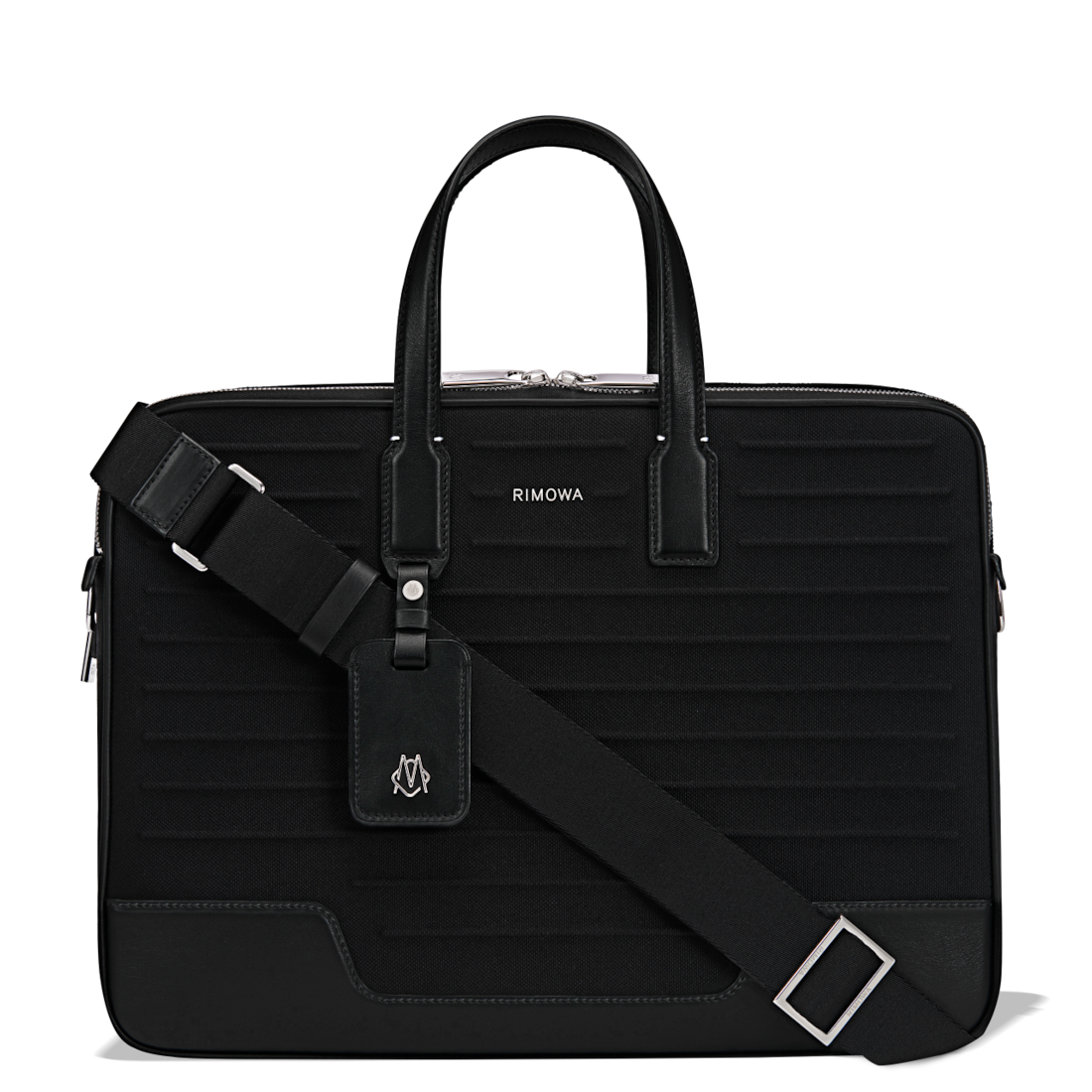 RIMOWA Never Still - Canvas Briefcase in Black - Canvas & Leather