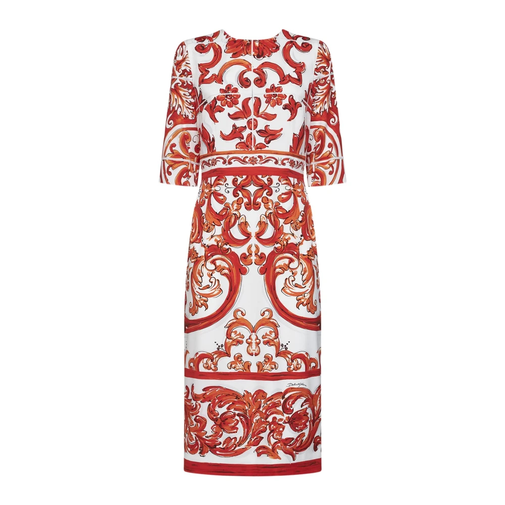 Dolce & Gabbana , Damen, Kleider, Orange, L - Bild 3