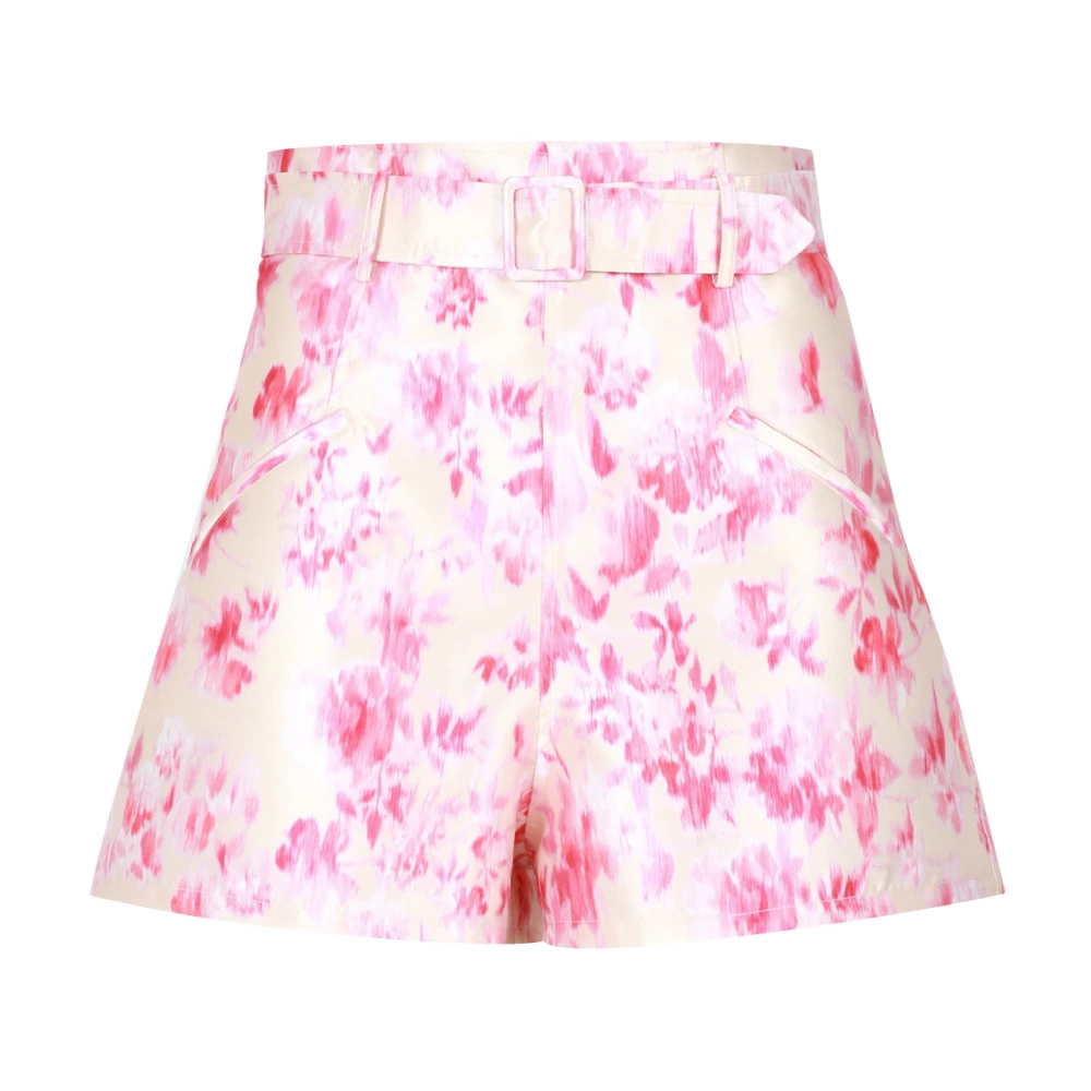 Philosophy Di Lorenzo Serafini Damen Multicolor - Abstract Print Satin Shorts - Shorts - Mehrfarbig - Xs