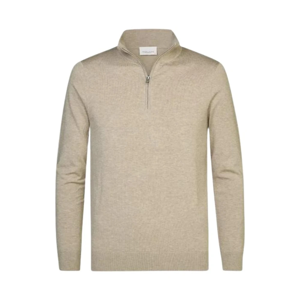 Profuomo - Luxury Basic Half Zip - Knitwear - Herren - Beige - 2XL - Bild 8