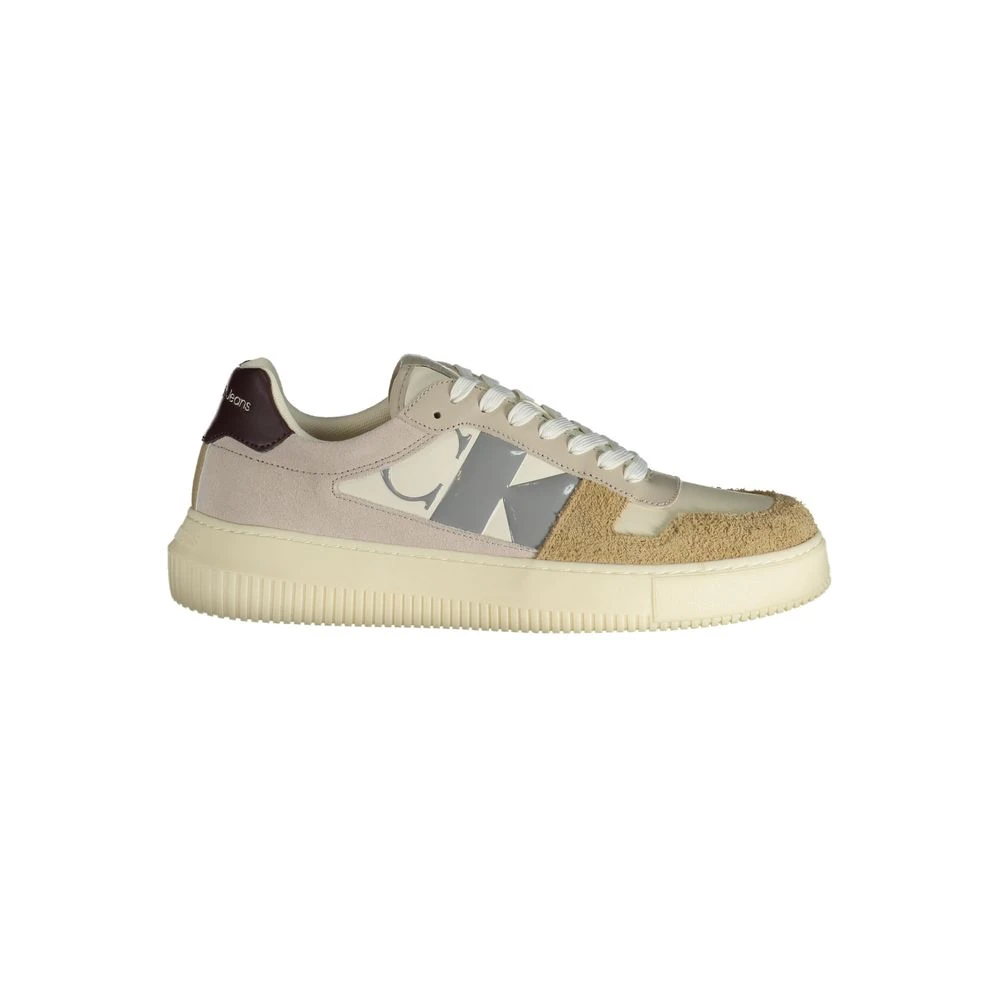 Calvin Klein Herren Elfenbein Kaylee Sneaker Im Lässigen Stil Beige-Grau Eu40 - Bild 4