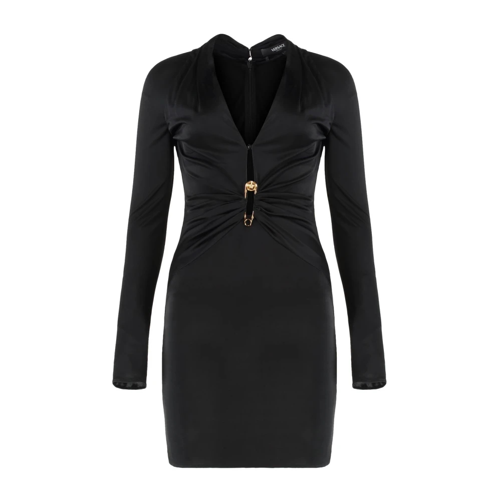 Versace Damen Schwarz - Sicherheitsnadel-Detail - Dresses - K - Xs