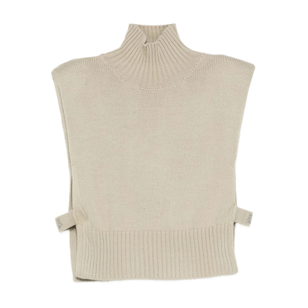 Patrizia Pepe Damen Beige - Rollkragenpullover - Knitwear - Xs