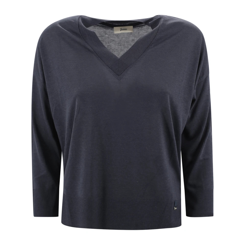 Herno Damen Blau - E Pullover Für - Knitwear - Xl