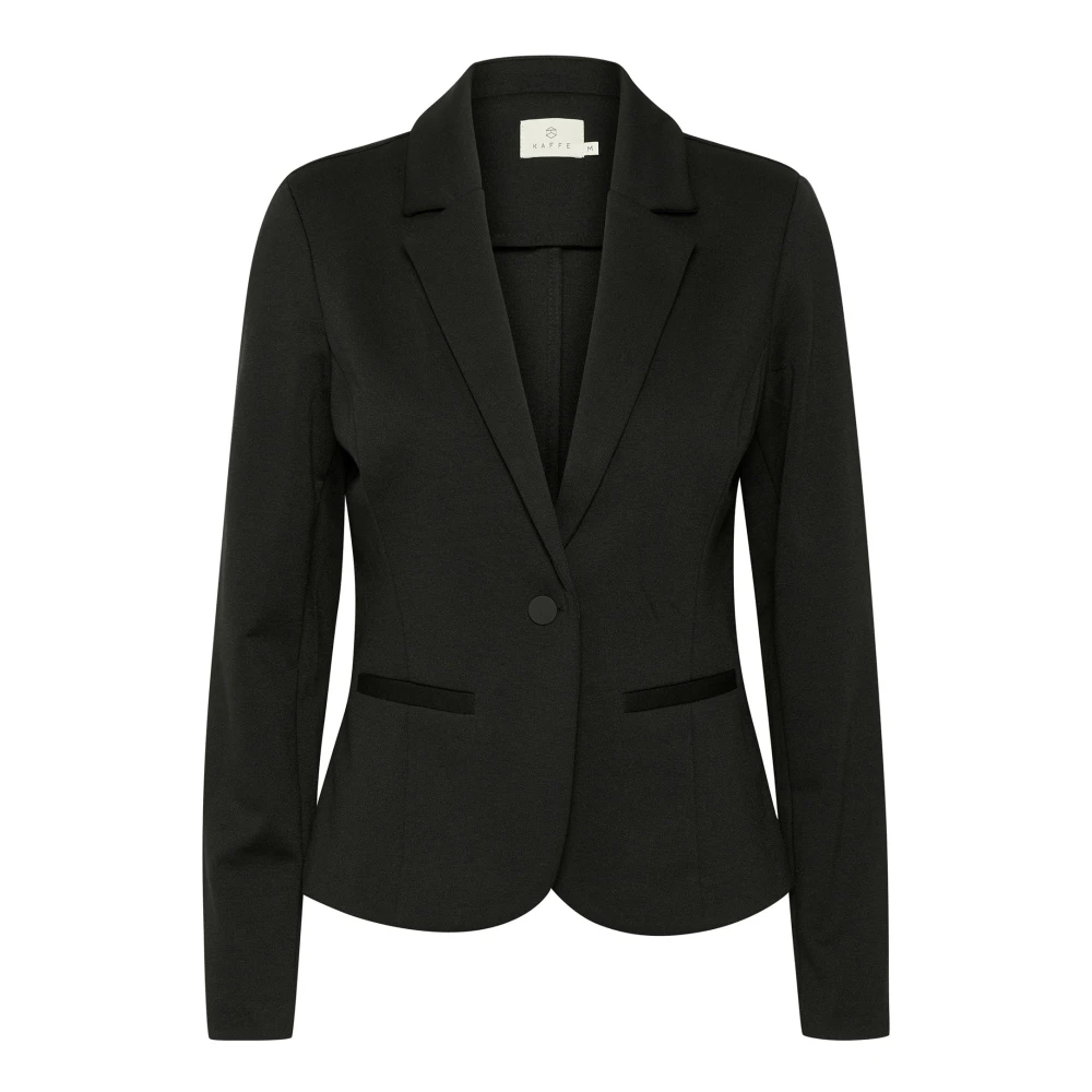 Kaffe Damen Schwarz Blusenblazer "Damen Blazer Kajenny", Gr. L, ( Deep), Obermaterial: 76% Polyester Pes. 20% Viskose Cv. 4% Elasthan El., - Bild 7