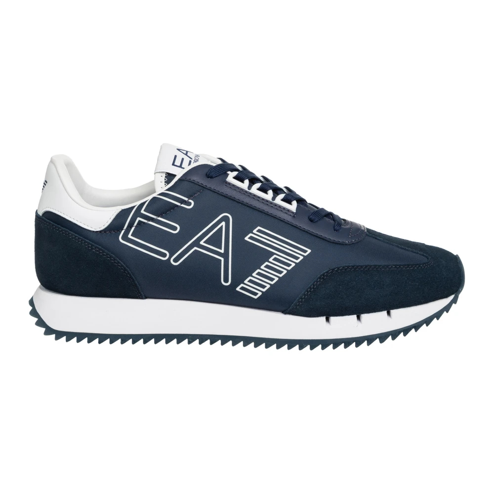 Emporio Armani Ea7 Herren Blau - Multicolor Schnürverschluss Sneakers - Shoes - 41 1/3 Eu