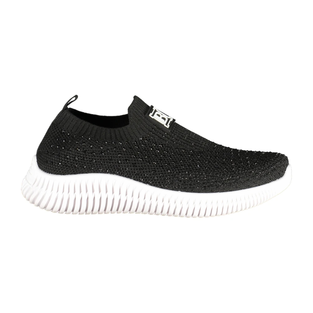 Laura Biagiotti Damen Schwarz - Sportschuh Mit Strass-Applikation - Shoes - K -37 Eu
