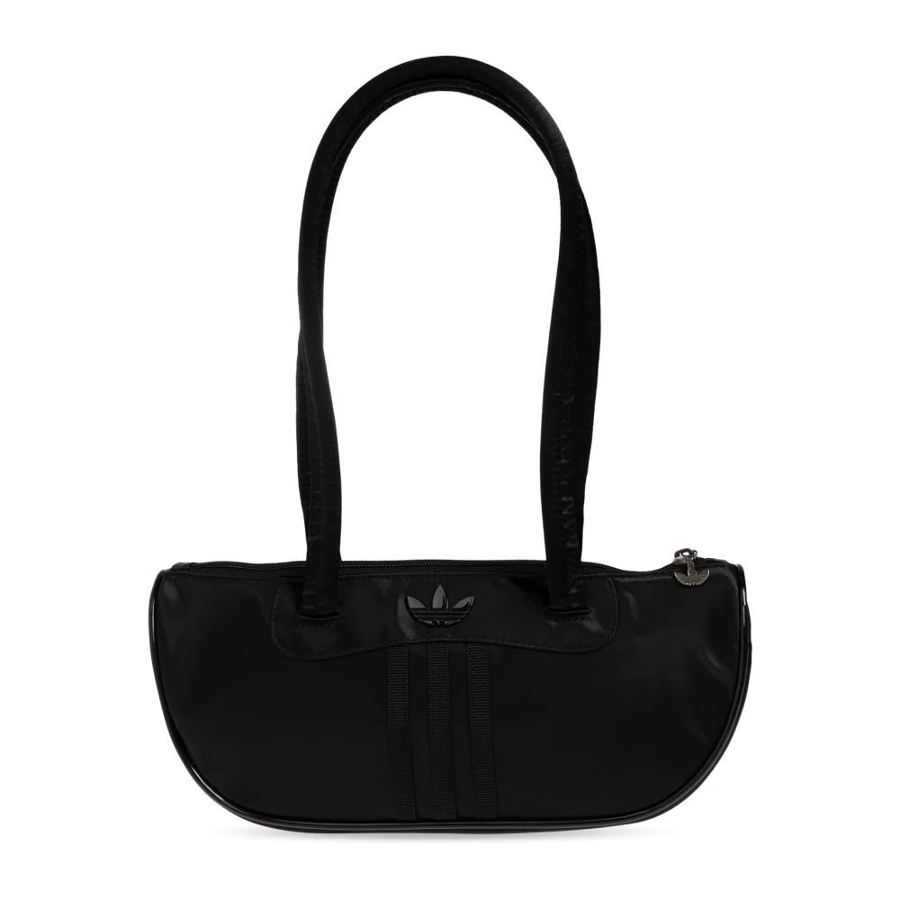 Adidas Damen Schwarz Handtasche Bowling Bag Satin Klein - Image 7