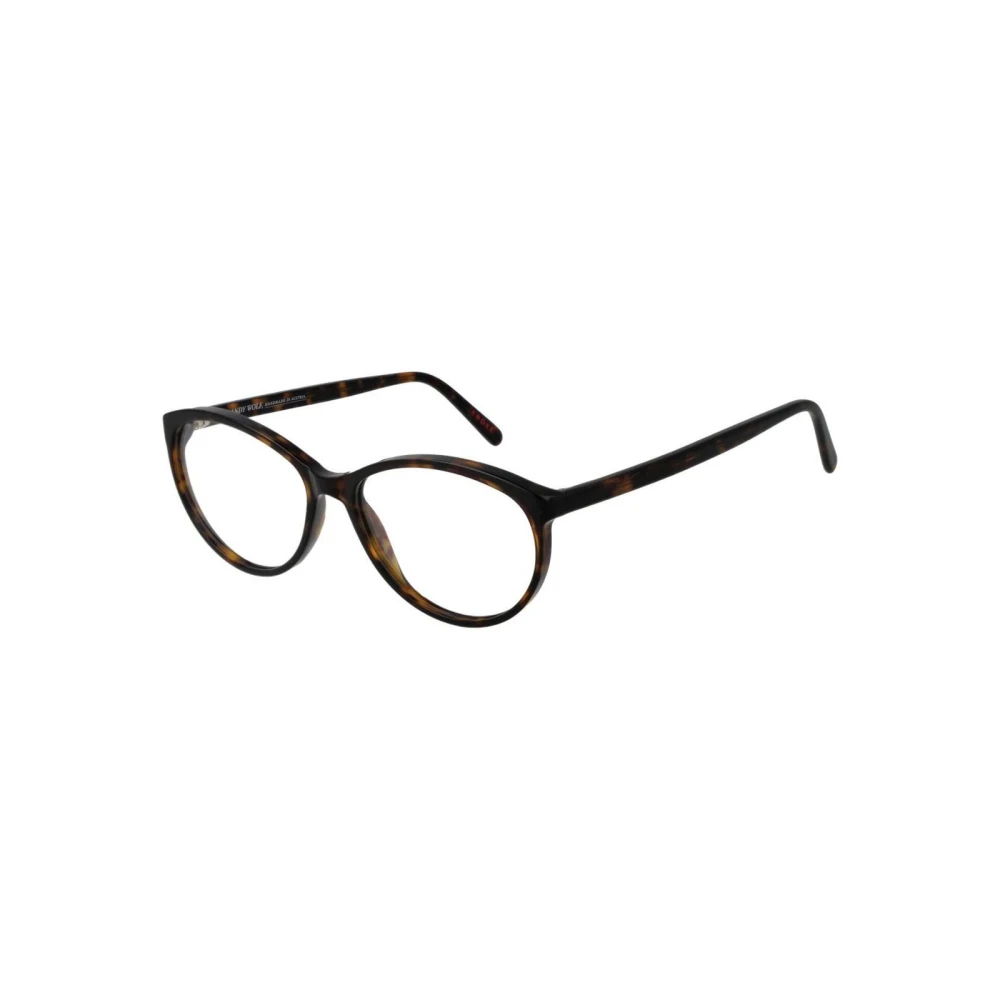 Andy Wolf - Ovale Vollrand-Brille Aus Acetat - Accessories - Unisex - Braun - One Size - Bild 7