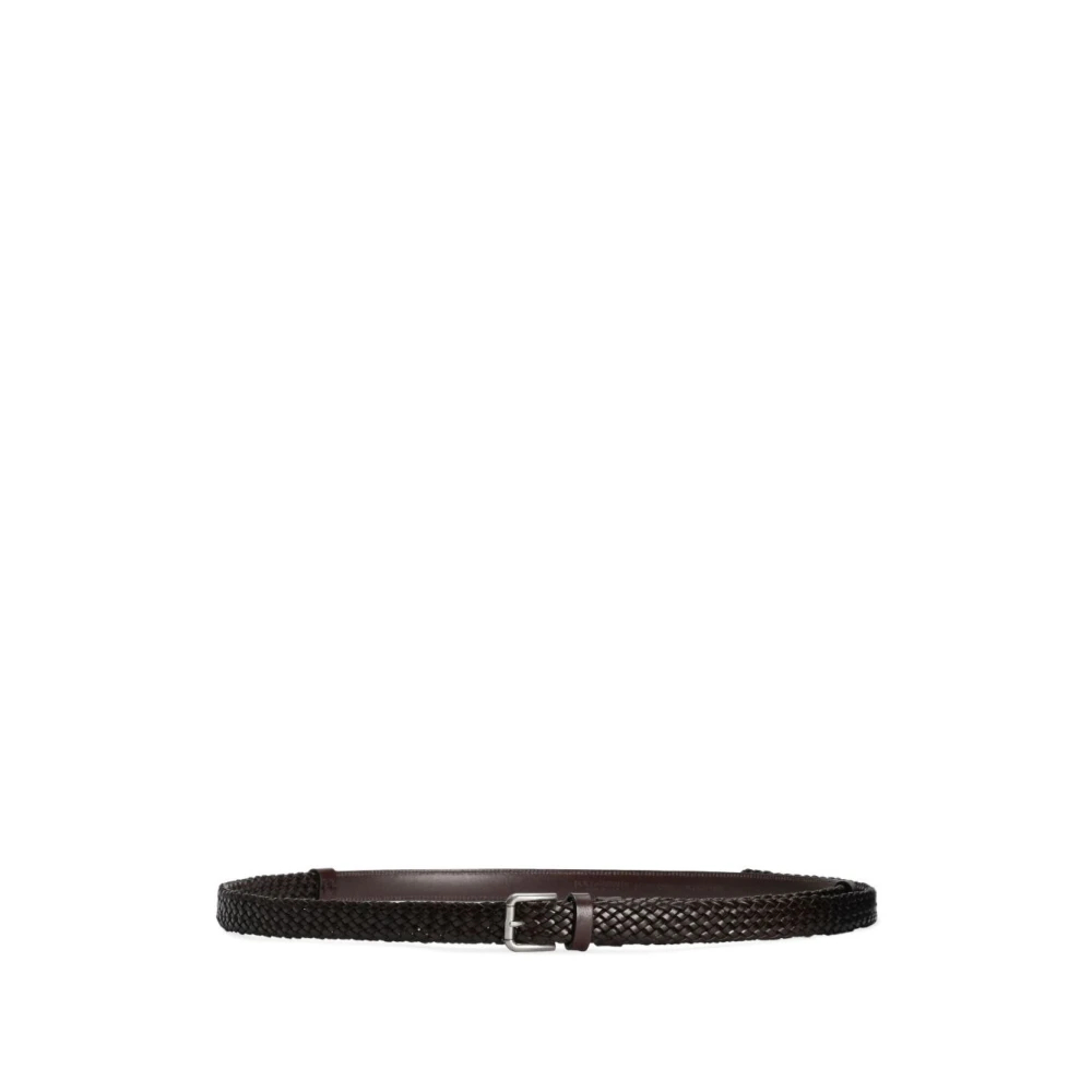Dolce & Gabbana Herren Braun - Er Pin-Schnalle Gürtel Mit Gestanzten Löchern - Accessories - 105 Cm