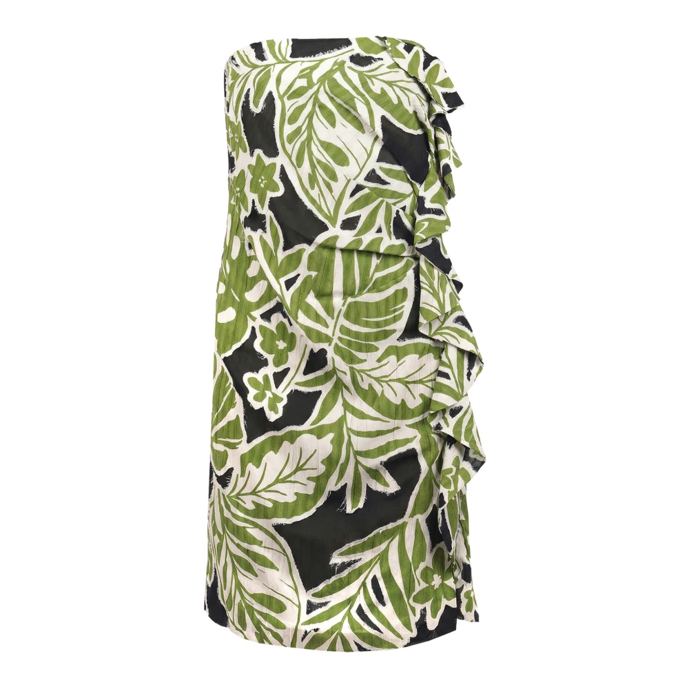 Niu Damen Multicolor - Kurzes Kleid Mit Dschungelprint - Dresses - Mehrfarbig - S