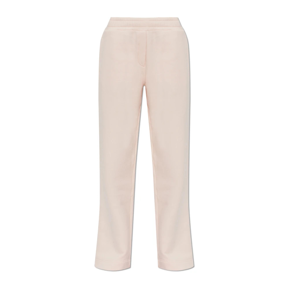 Dolce & Gabbana Damen Rosa - Jersey Jogginghose Mit Logo-Stickerei - Trousers - Xs