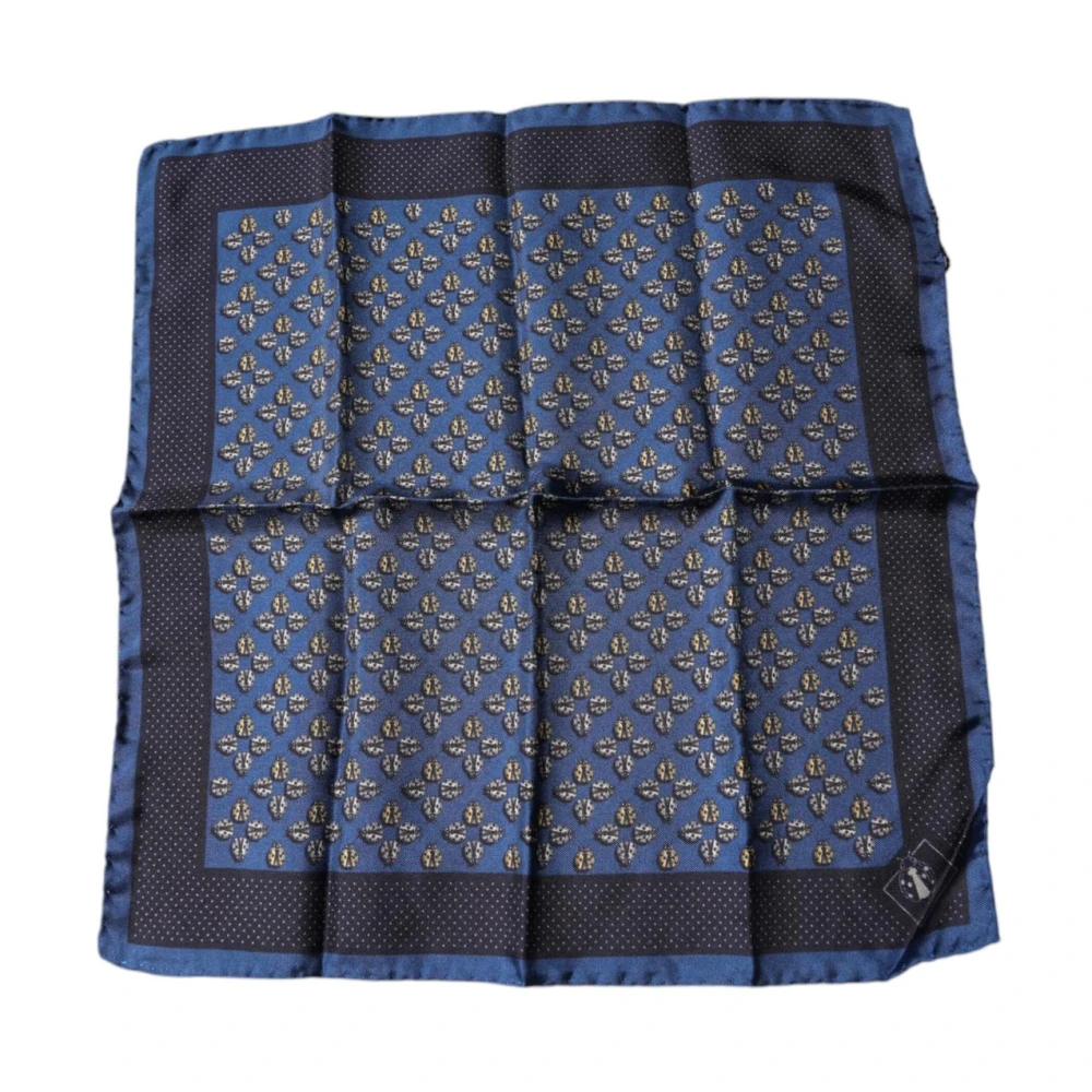 Dolce & Gabbana Herren Blau - Seidenes Quadratisches Halstuch - Accessories - One Size
