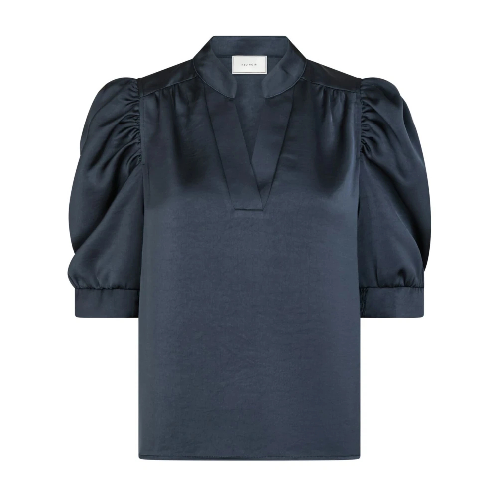 VAN GRAAF Neo Noir Damen Marine Blusenshirt Satin Blau, Größe 36 - Bild 4