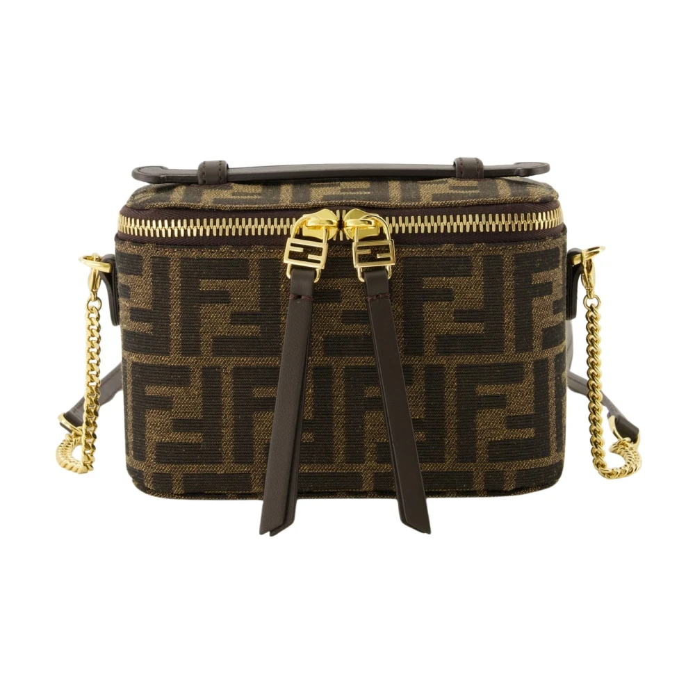 Fendi Damen Braun - E Jacquard Eimer Tasche Herbst-Winter 2025 - Bags - One Size