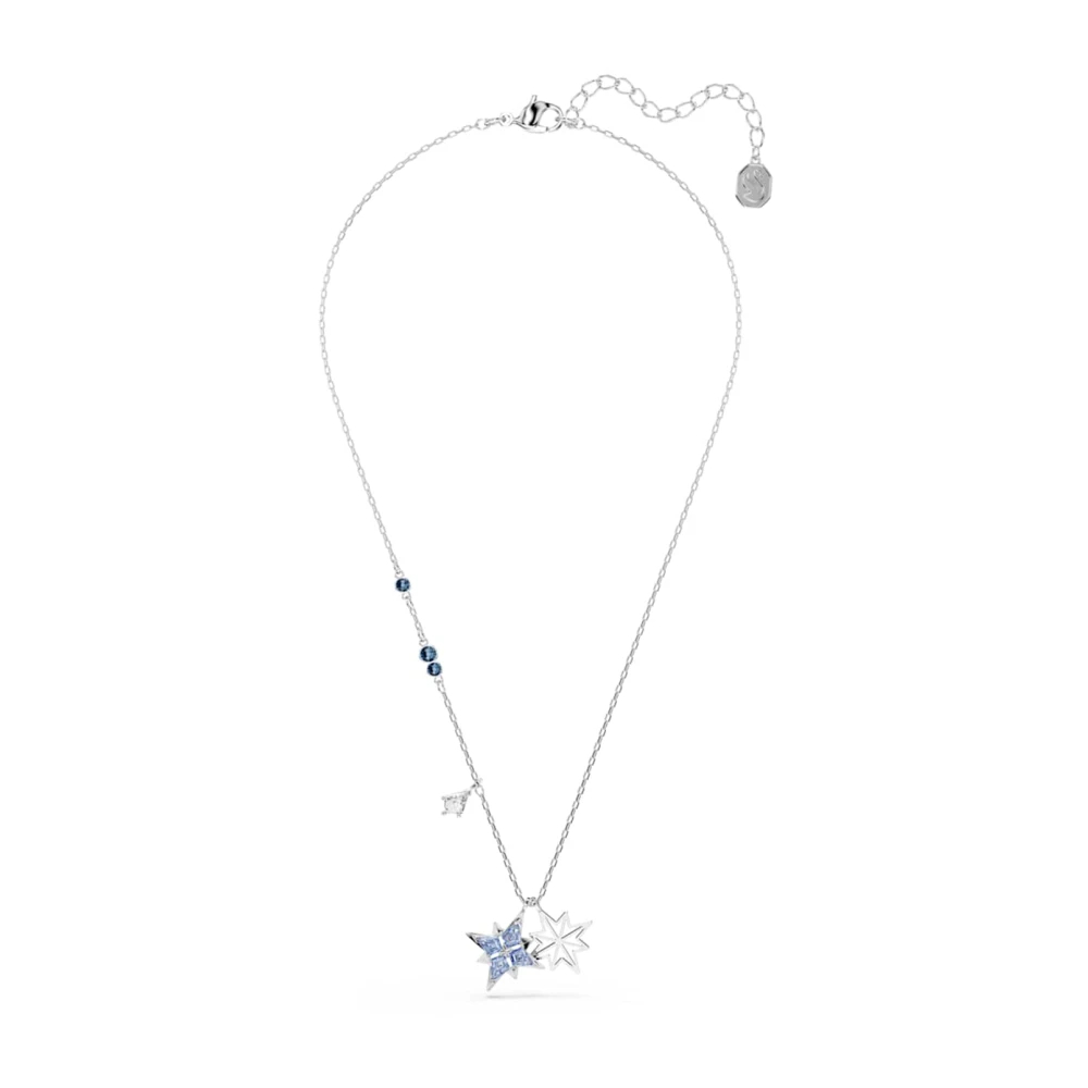 Swarovski - Symbolica Kristallhalskette In Blau - Accessories - Damen - Grau - One Size