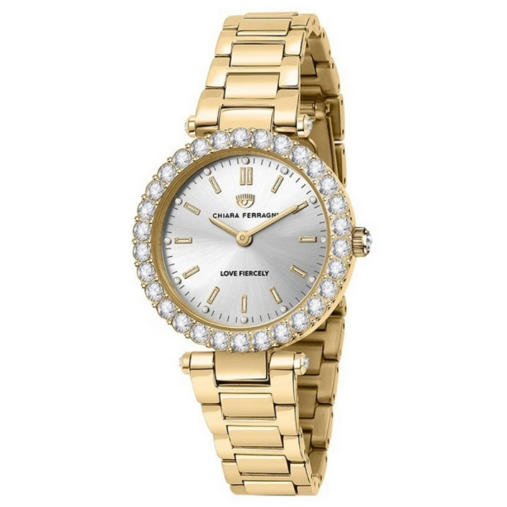 Chiara Ferragni Collection Damen Gelb - Goldene Quarzuhr Aus Edelstahl - Accessories - One Size