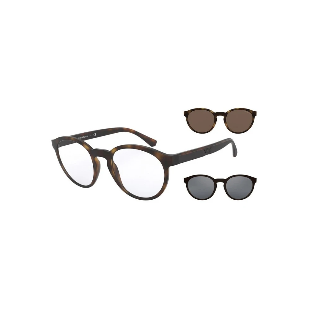 Emporio Armani Herren Matte Havana Ea4152 With Clip-On 58021W Tortoiseshell Brillen - Bild 7