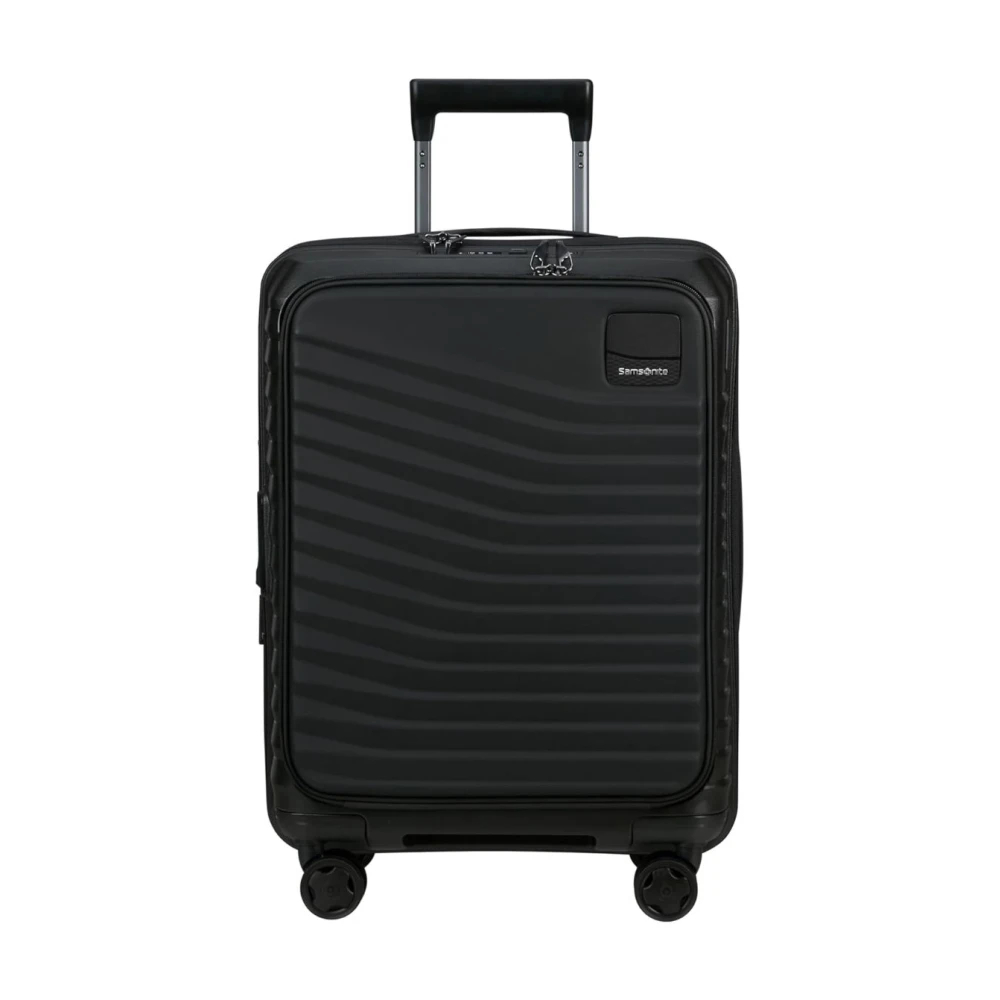 Samsonite Intuo Spinner Handgepäckkoffer, 55 cm | Schwarz, erweiterbarer Weichschalenkoffer, 55H x 40W x 23D cm, 42/48 L, 2.7 kg, mit TSA-Schloss und Kreuz-Packgurten - Bild 4