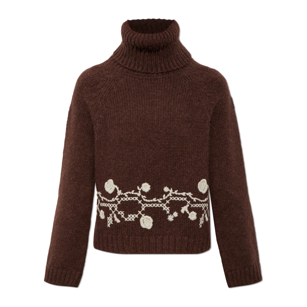 Moncler Damen Braun Rollkragenpullover - Bild 4