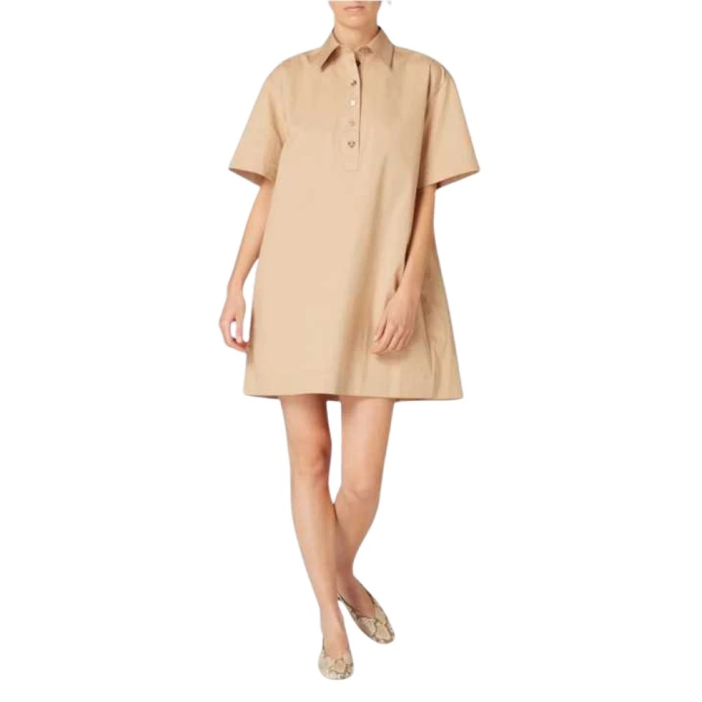 Paul Smith Damen Beige - Kurzes Hemdblusenkleid Mit Kellerfalte Hinten - Dresses - M