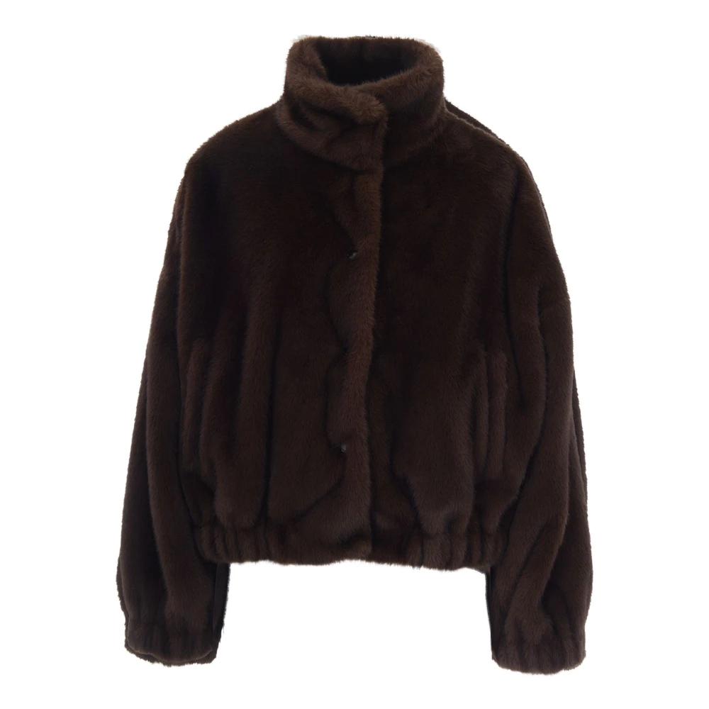 Max Mara - Jacken Aus Kunstpelz & Lammfellimitat - Jackets - Damen - Braun - Xs